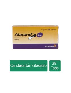 Atacand 8 mg caja con 28 tabletas
