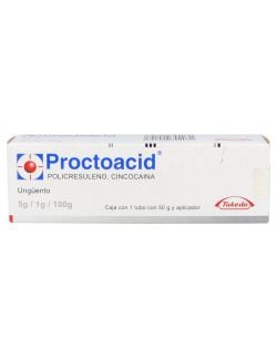 Proctoacid Ungüento 5 g / 1 g / 100 g Caja Con Tubo Con 50 g