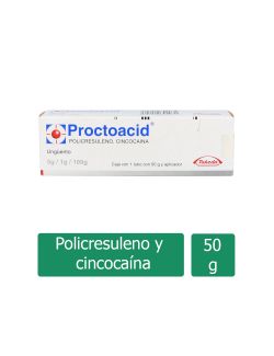 Proctoacid Ungüento 5 g / 1 g / 100 g Caja Con Tubo Con 50 g