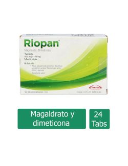 Riopan 800 mg/100 mg 24 Tabletas Masticables