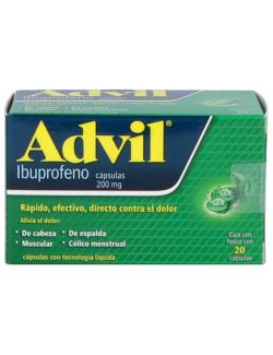 Advil 200 mg Caja Con Frasco Con 20 Cápsulas