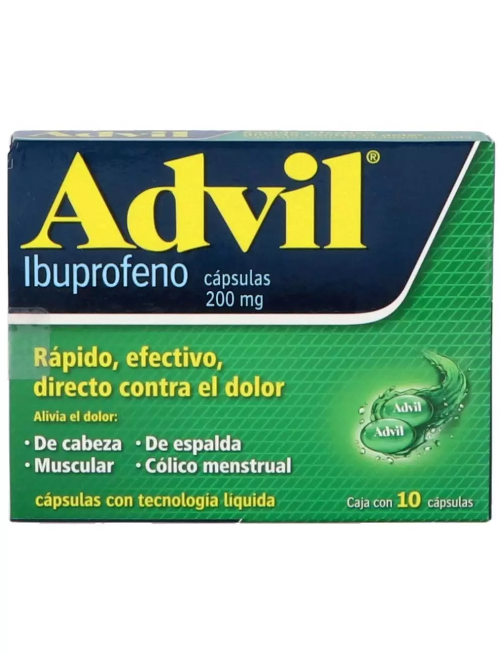 Advil 200 mg 10 Cápsulas