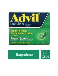 Advil 200 mg 10 Cápsulas