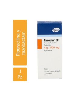 Tazocin-Ef 4g 0.500mg Solución Inyectable Frasco Ámpula -RX2