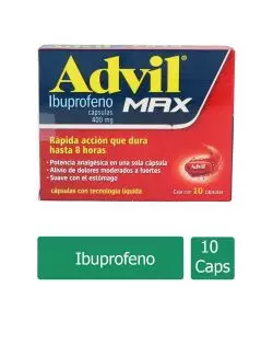 Advil Max 400 mg 10 Cápsulas