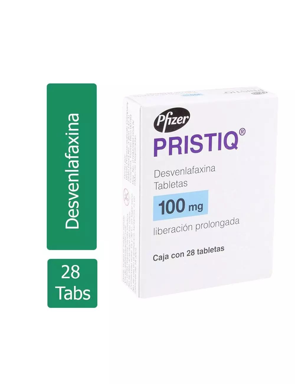 PRISTIQ® 100 mg - 28 Tabletas de Liberación Prolongada | Desvenlafaxina | Pfizer