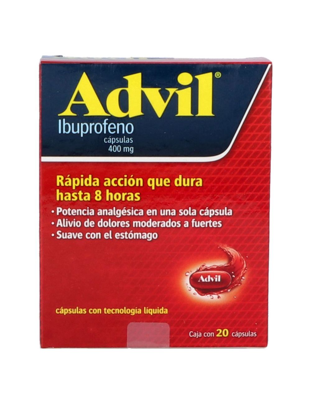 Advil Max 400 mg 20 Cápsulas