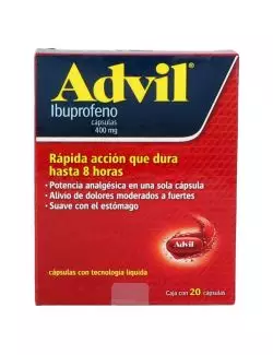 Advil Max 400 mg 20 Cápsulas