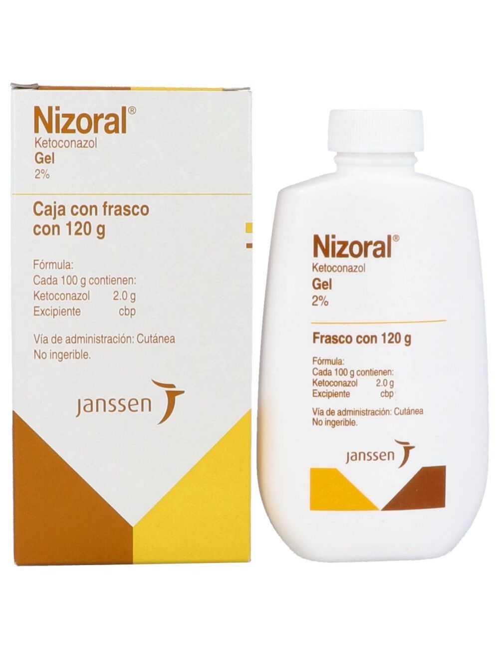 Nizoral Gel 2 % Caja con Frasco con 120 mL