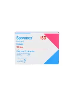 Sporanox 15D 100 mg Caja Con 15 Cápsulas