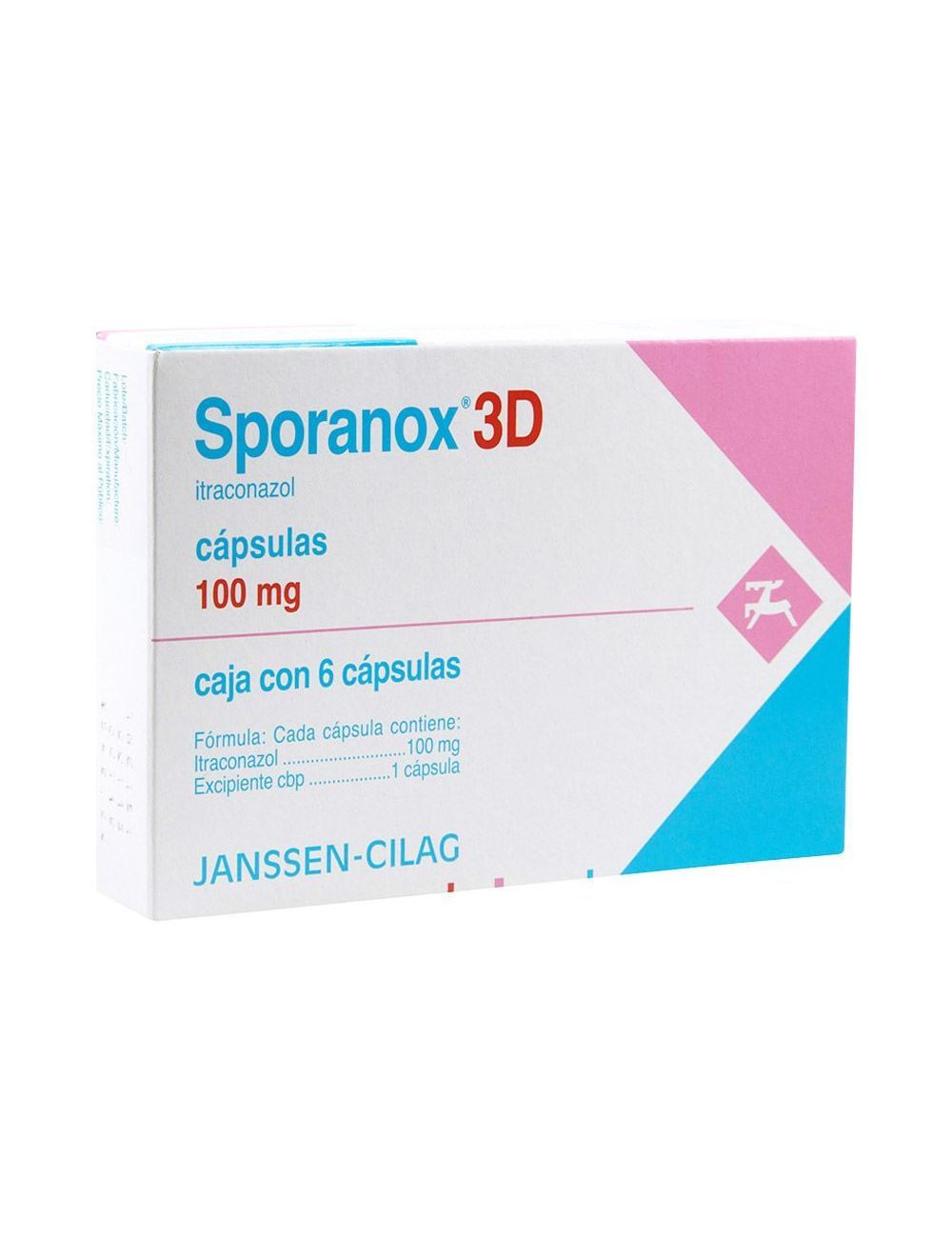 Sporanox 3D 100 mg Caja Con 6 Cápsulas