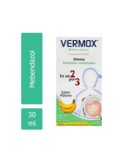 Vermox 20mg/mL Caja Con Un Frasco 30 mL