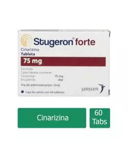 Stugeron® Forte 75 mg (Cinarizina) | 60 Tabletas | Janssen