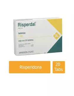 Risperdal® 1 mg - 20 Tabletas | Risperidona | Janssen