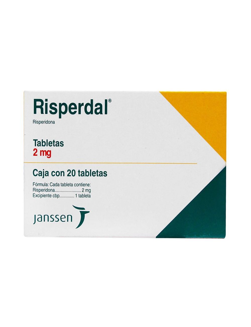 Risperdal 2 mg Caja Con 20 Tabletas