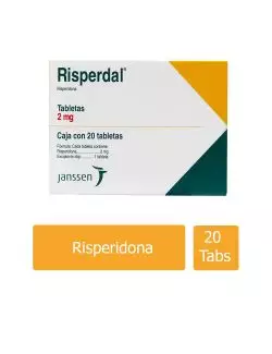 Risperdal 2 mg Caja Con 20 Tabletas