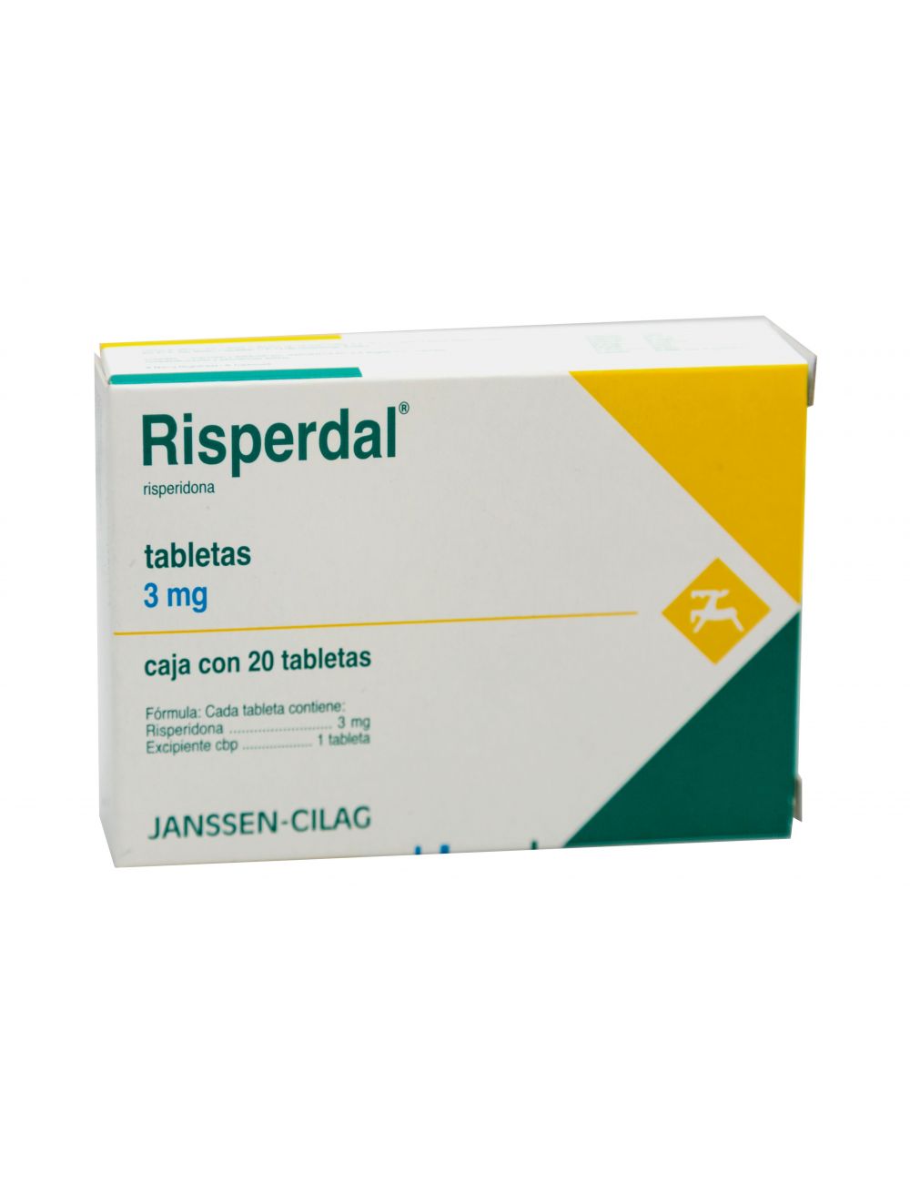 Risperdal 3 mg Caja Con 20 Tabletas