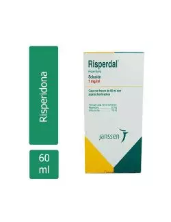 Risperdal® Solución 1 mg/mL (Risperidona) - Frasco de 60 mL - Janssen