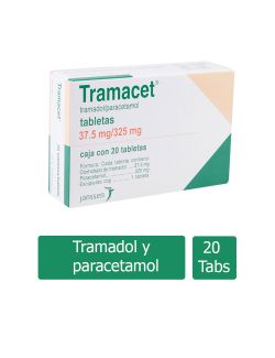 Tramacet 37.5mg/325mg Caja Con 20 Tabletas