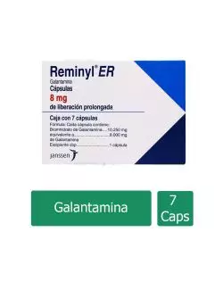Reminyl® ER 8mg (Galantamina) - 7 Cápsulas de Liberación Prolongada - Janssen