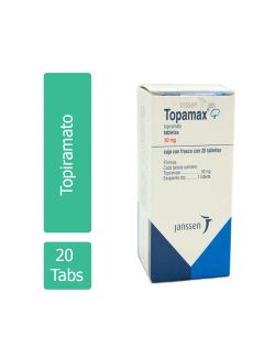 Topamax 50 mg Caja Con Frasco Con 20 Tabletas
