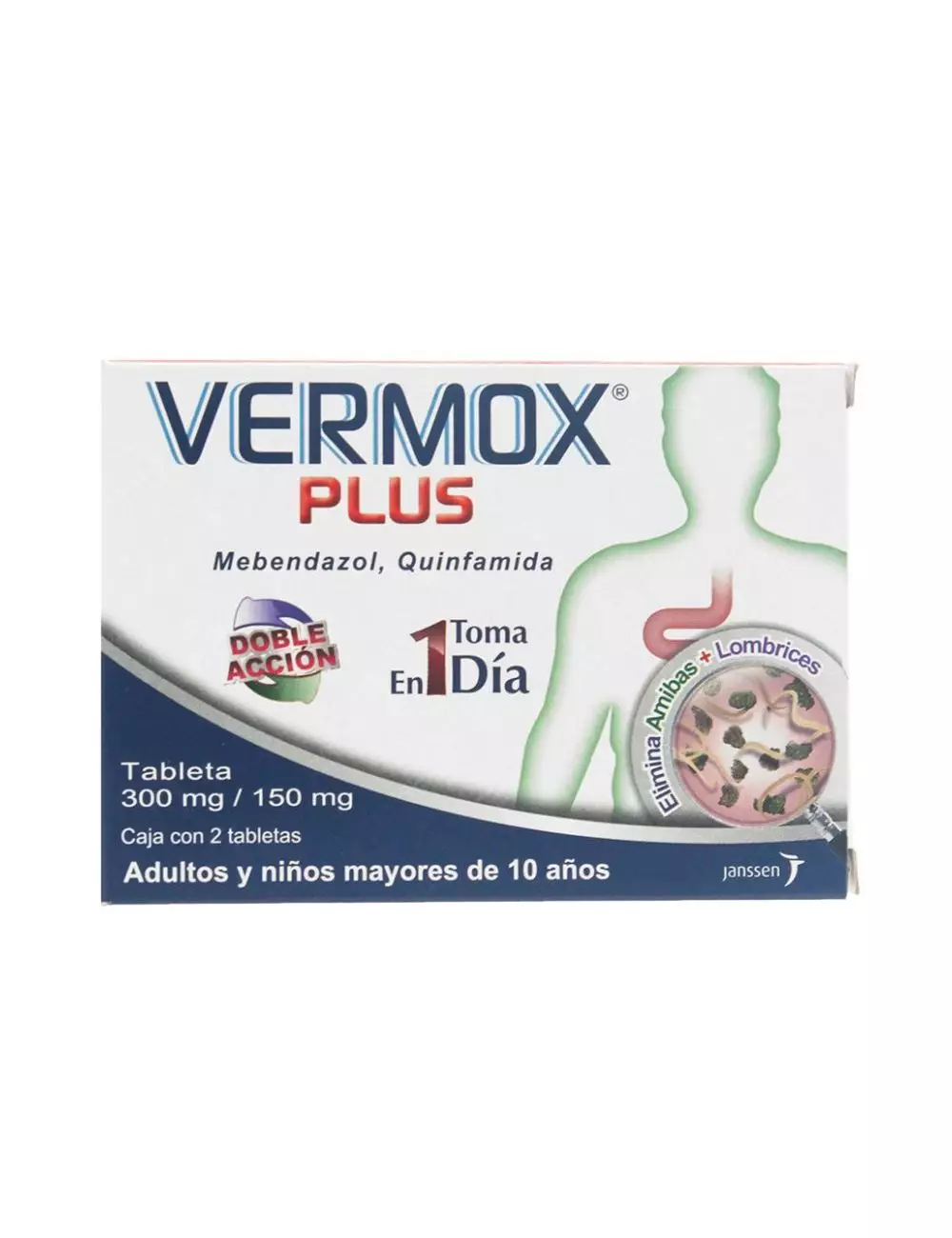 Vermox Plus Caja Con 2 Tabletas