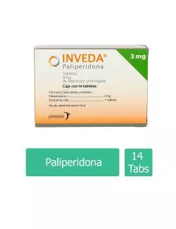 INVEDA® 3 mg (Paliperidona) - 14 Tabletas de liberación prolongada - Janssen