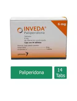 INVEDA® 6mg (Paliperidona) - 14 Tabletas de Liberación Prolongada - Janssen