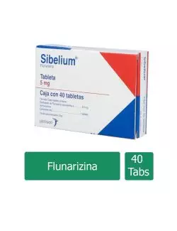 Sibelium® 5 mg - 40 Tabletas | Flunarizina | Janssen