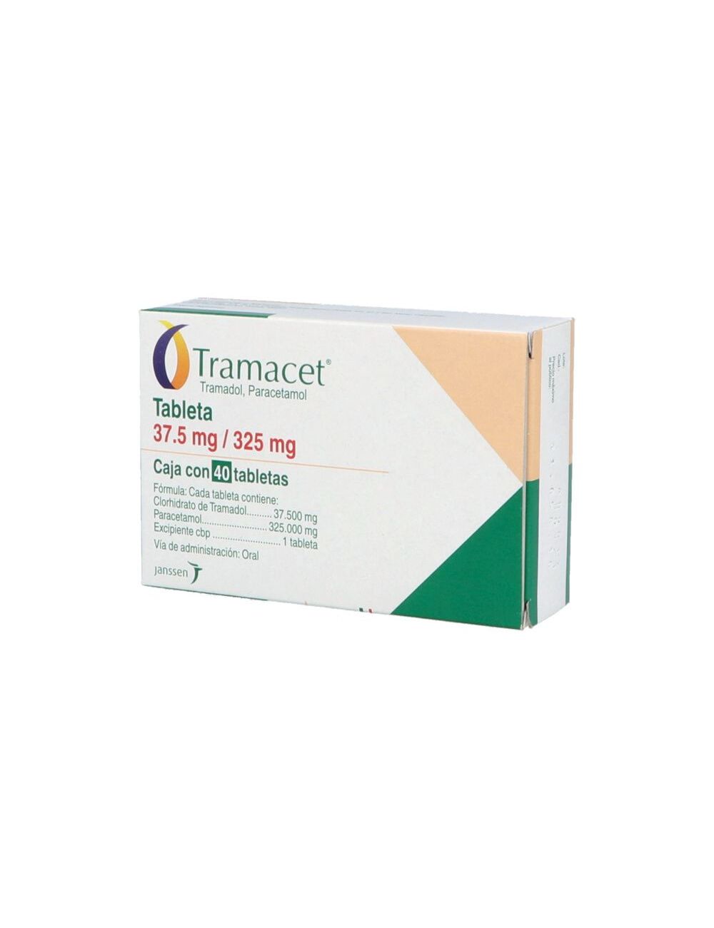 Tramacet 37.5 mg / 325 mg Caja Con 40 Tabletas