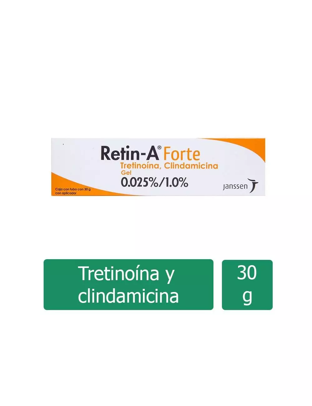Retin-A® Forte 0.025% / 1.0% (Tretinoina/Clindamicina) - Tubo con 30 g - Janssen