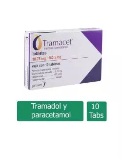 Tramacet 18.75 mg/162.5 mg Caja Con 10 Tabletas