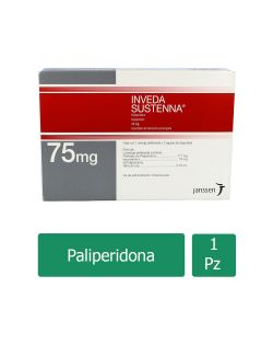 Inveda Sustenna Caja Con Una Jeringa Prellenada De 75 mg y Dos Agujas De Seguridad