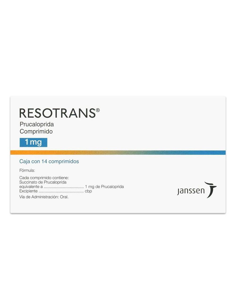 Resotrans 1 mg Caja Con 14 Comprimidos