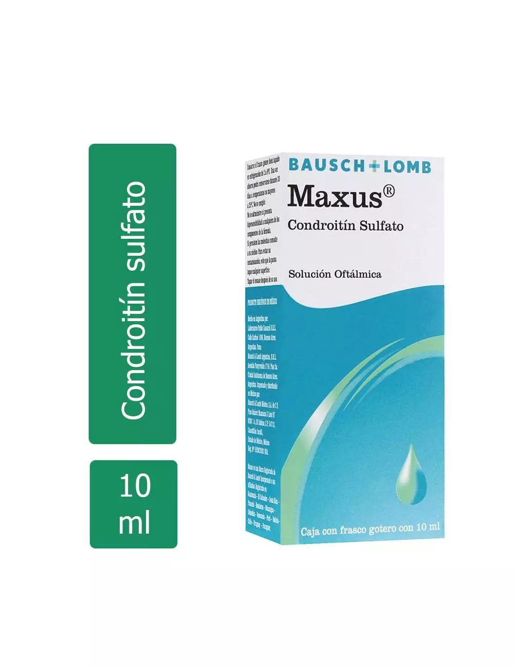 Maxus Solución Oftálmica Caja con Frasco Gotero con 10 mL -RX3