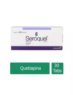 Seroquel 25 mg Caja Con 30 Tabletas