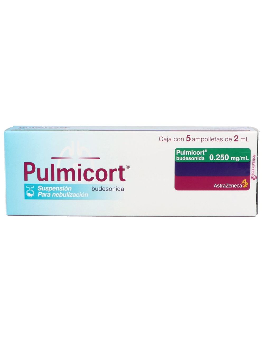 Pulmicort  Suspensión 250 Mg   Ml Caja Con 5 Ampolletas De 2 Ml