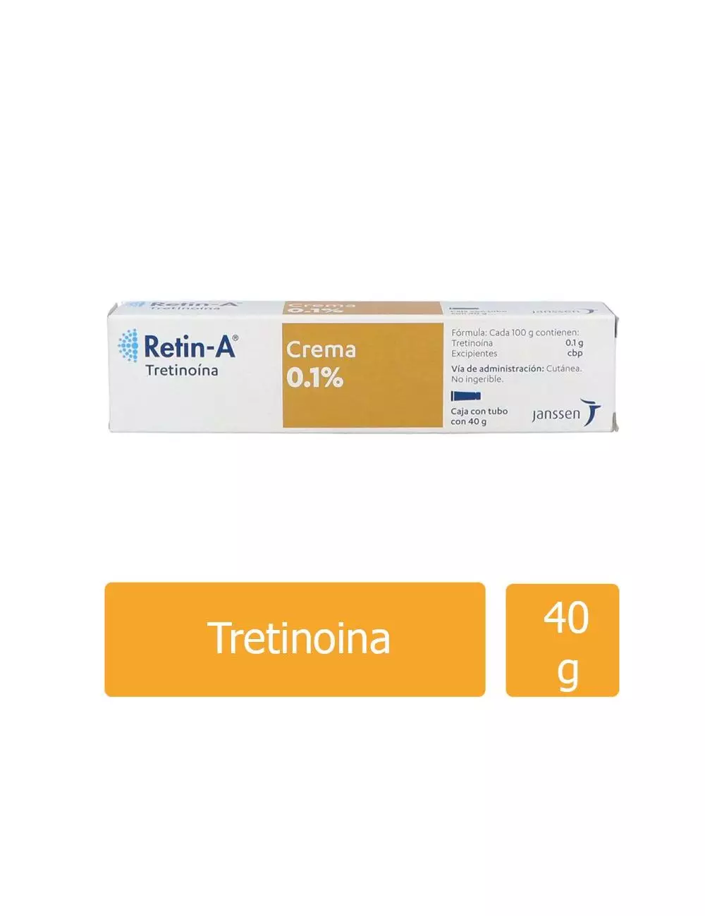 Retin-A® Crema 0.1% - Tubo 40 g | Tretinoína | Janssen