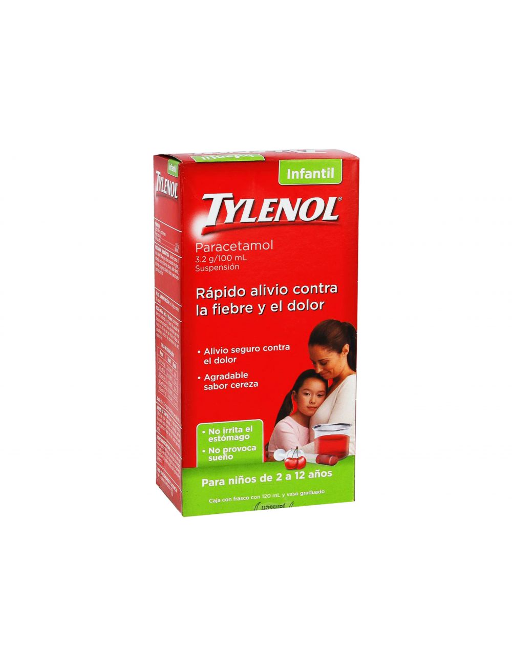 Tylenol Infantil Suspensión 3.2 g/100 mL Frasco 120 mL
