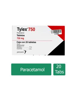 Tylex 750 mg Caja Con 20 Tabletas