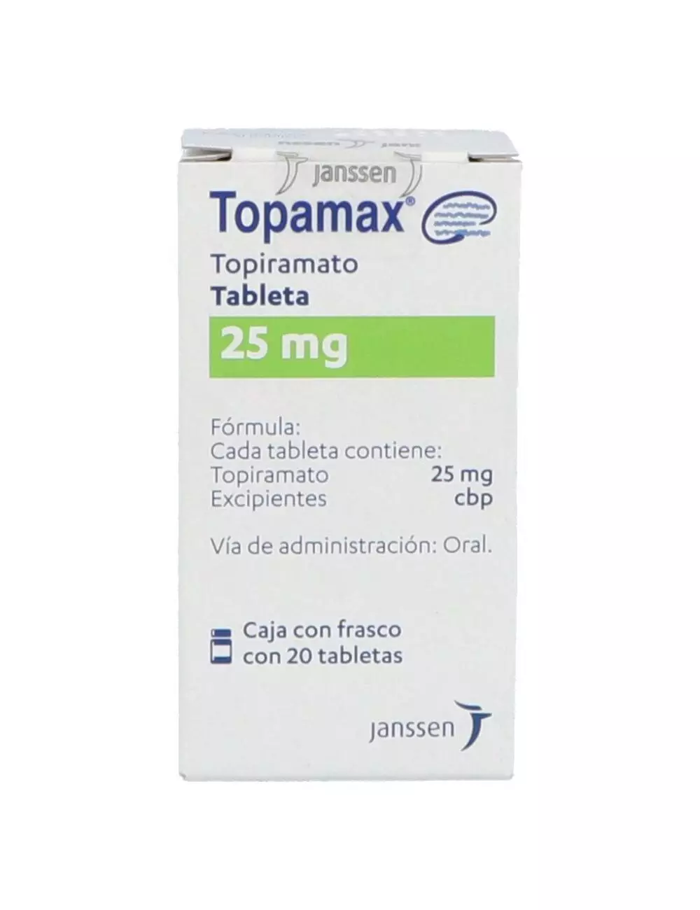 Topamax  25 mg Caja Con Frasco Con 20 Tabletas