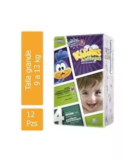 Kiddies Antifugas Bolsa Con 12 Piezas Talla 4 Grande