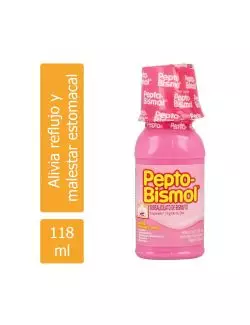 Pepto Bismol Líquido Frasco Con 118 mL