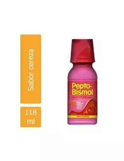 Pepto Bismol Suspensión Botella Con 118 mL Sabor Cereza