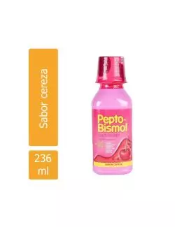 Pepto Bismol Solución Botella Con 236mL Sabor Cereza