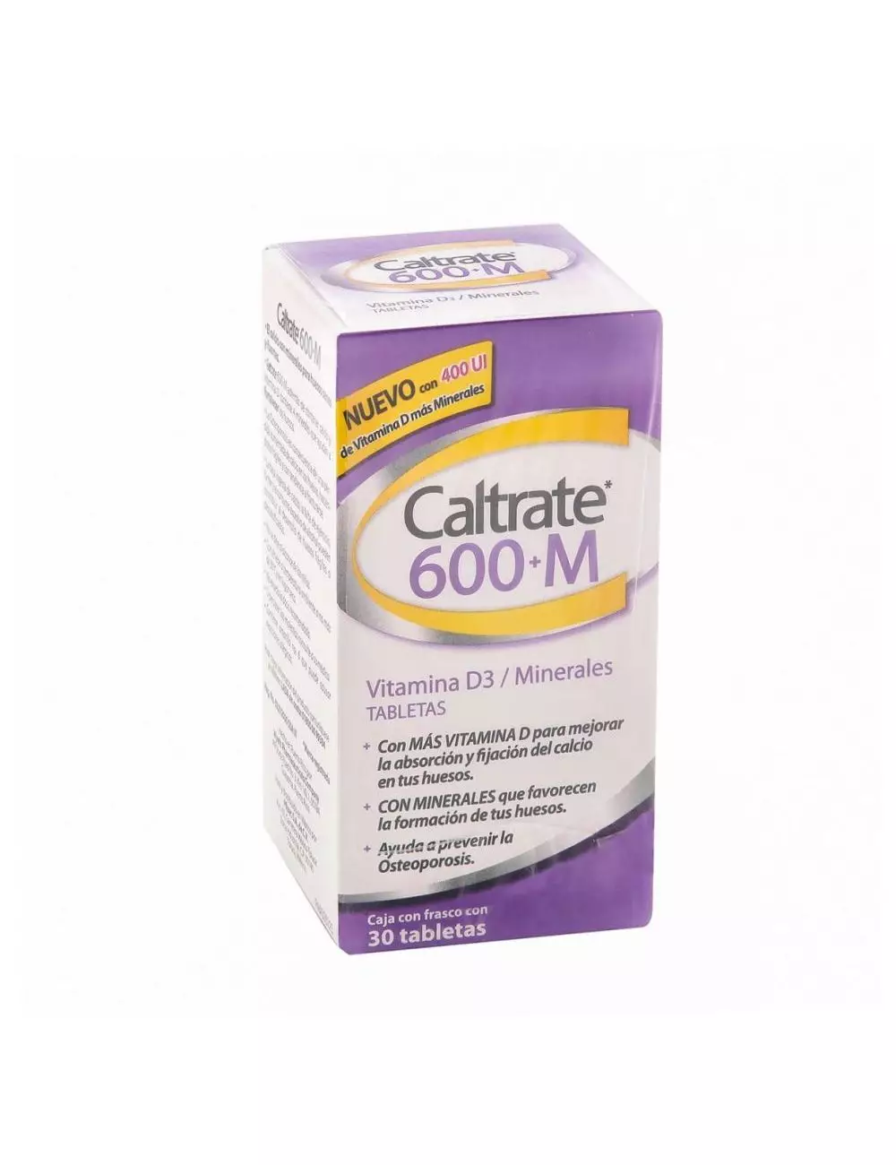 Caltrate 600+M Caja Con Frasco x 30 Tabletas