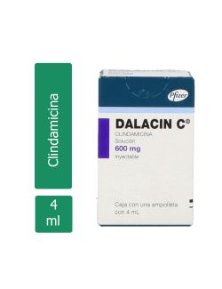 Dalacin C 600mg Caja Con Una Ampolleta Con 4 mL - RX2