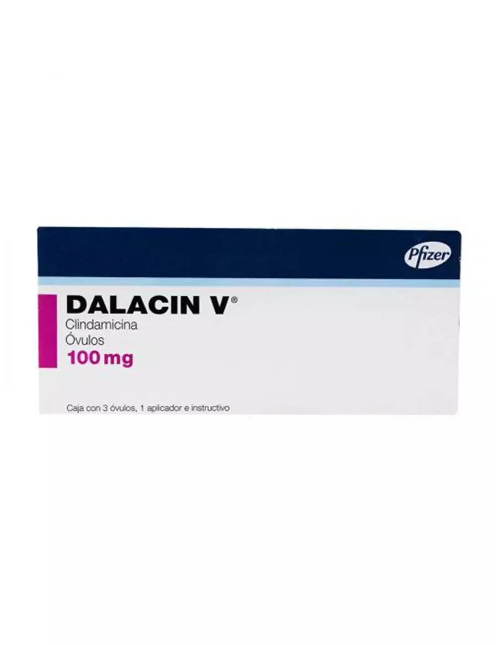 Dalacin V 100 mg Caja Con 3 Óvulos y 1 Aplicador - Vaginosis