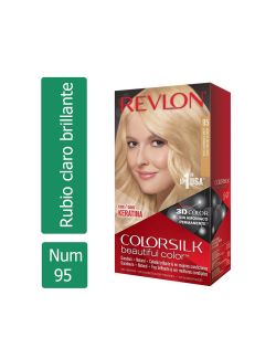 Revlon Colorsilk Tinte Permanente 95 Rubio Claro Brillante Caja Con 1 Aplicación
