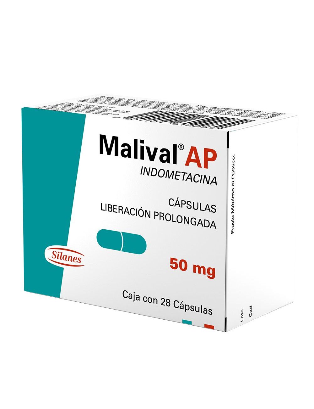 Malival AP 50 mg Caja Con 28 Cápsulas